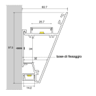 SICOM - SOL5008780-A SICOM WALL WASHER62 SOLO PROFILO