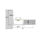 SICOM - SOL5010011 SICOM L30 PLASTERBOARD+COVER PMMA BIANCA