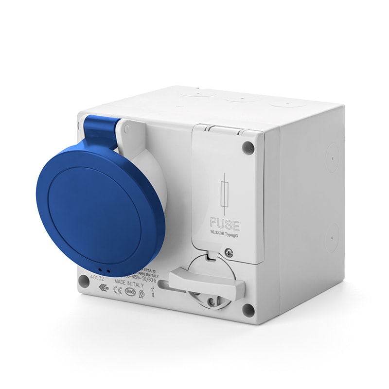 SCAME PARRE SPA - SCA501.1674 PRESA INTERBL. 16A 3P+T 9h IP44 200-250V