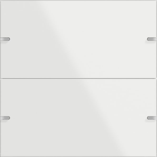 GIRA - GIR502212 SET BIL. 2X SENS.TATT.4.95 VETRO BIANCO