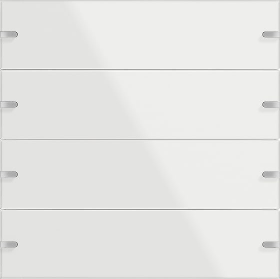 GIRA - GGI502412 SET BIL. 4X SENS.TATT.4.95 VETRO BIANCO