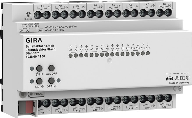 GIRA - GIR502800 ATT.INTERR./VEN. 16-M/8-M 16 A STD ONEKN