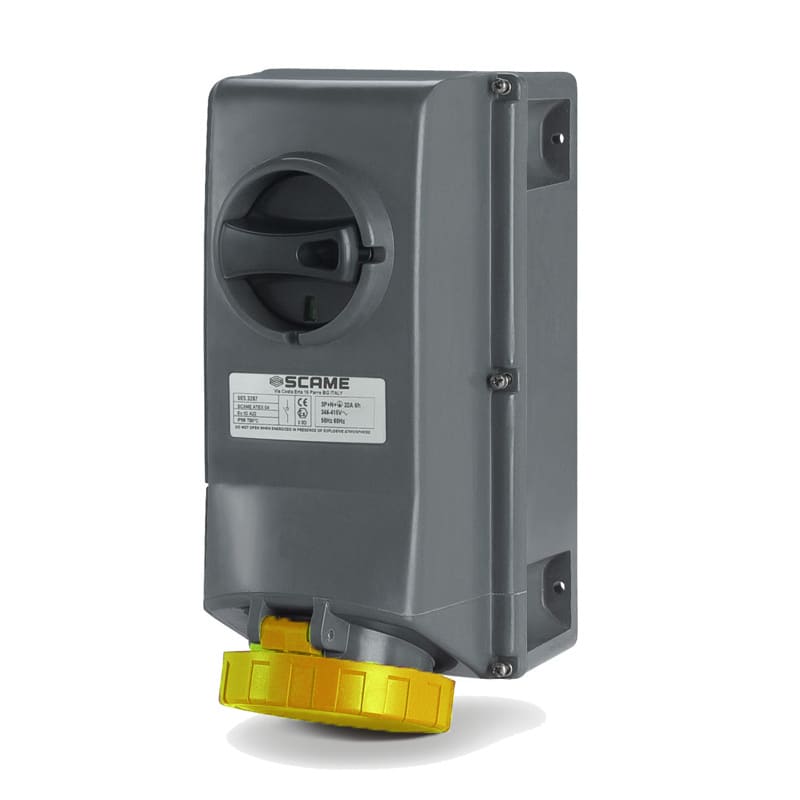SCAME PARRE SPA - SCA503.1670 PRESA INTERBL. 2P+T IP66 16A 4H 100-130V