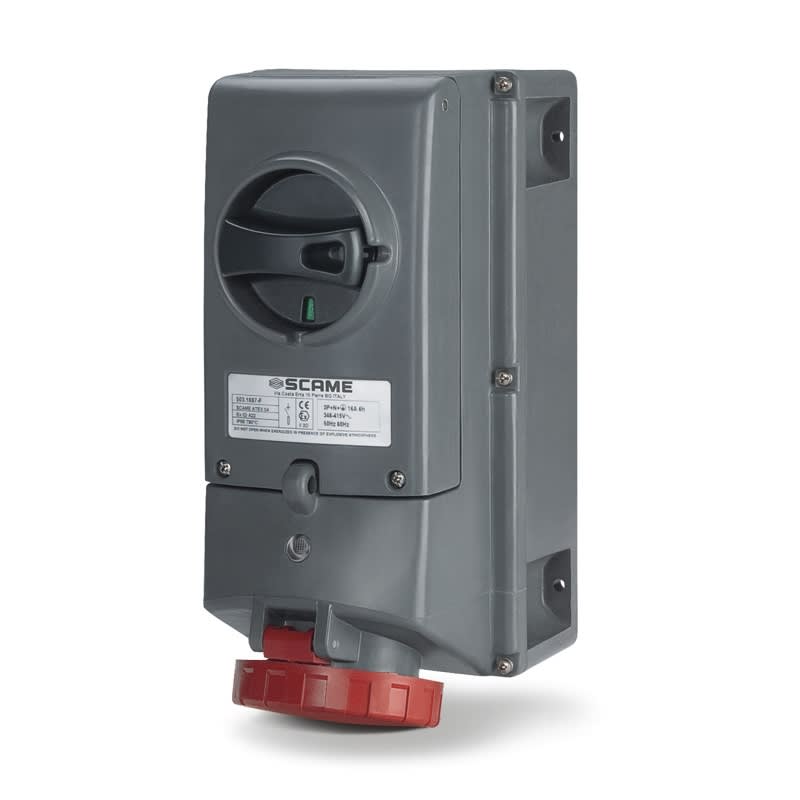 SCAME PARRE SPA - SCA503.3287-F PRESA INTERBL. 3P+N+T IP66 32A 6H