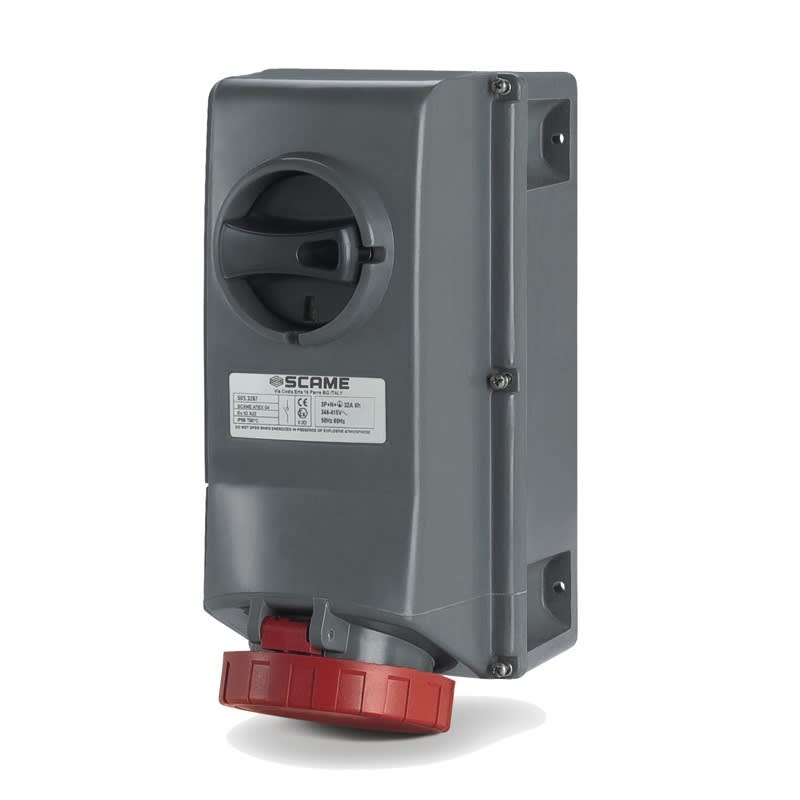 SCAME PARRE SPA - SCA503.3287 PRESA INTERBL. 3P+N+T IP66 32A 6H