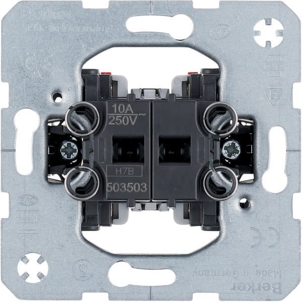 BERKER - BRK503503 PULS.DOPPIO 2 CONT.DI CHIUSURA COM.LUCI