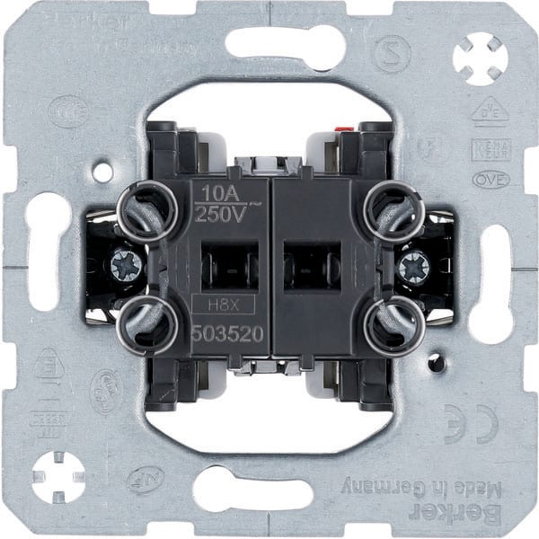BERKER - BRK503520 PULS.DOPPIO VEN.UNIPOL.COMANDO TAPP.
