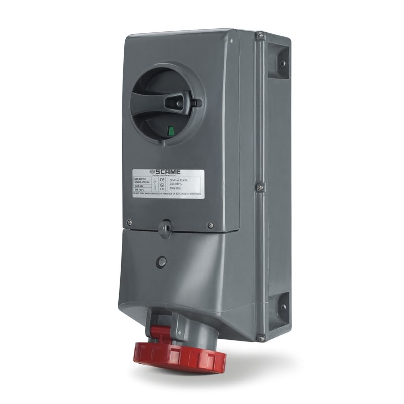 SCAME PARRE SPA - SCA503.6383-F PRESA INTERBL. 2P+T IP66 63A 6h 200-250V