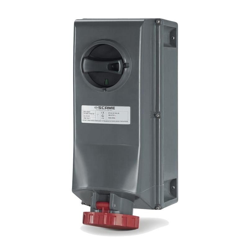 SCAME PARRE SPA - SCA503.6383 PRESA INTERBL. 2P+T IP66 63A 6H 200-250V