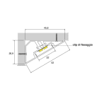 SICOM - SOL5040020 SICOM CORNER 30 + COVER BIANCA