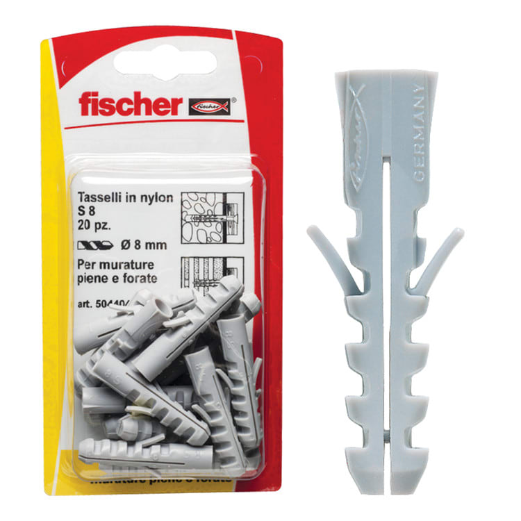 FISCHER ITALIA - FIS00504404 S 8 K TASSELLI NYLON - L.GIALLA
