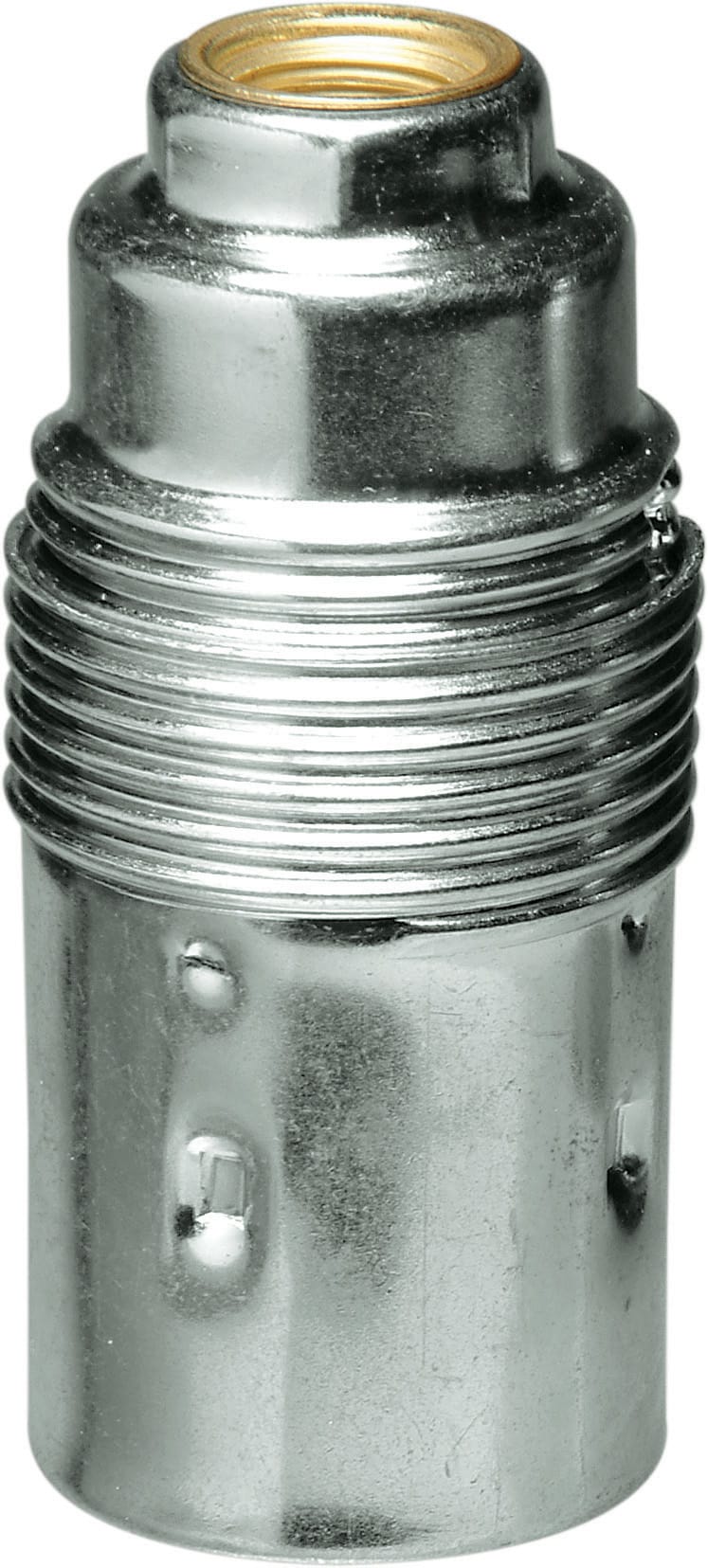 LE PROLUNGHE SAS - PRG505 PORTALAMP. E14 SEMIFILETTATO ZINCATO BN