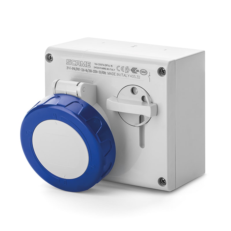 SCAME PARRE SPA - SCA505.1675 PRESA INTERBL. 16A 3P+N+T 9H IP66/IP67