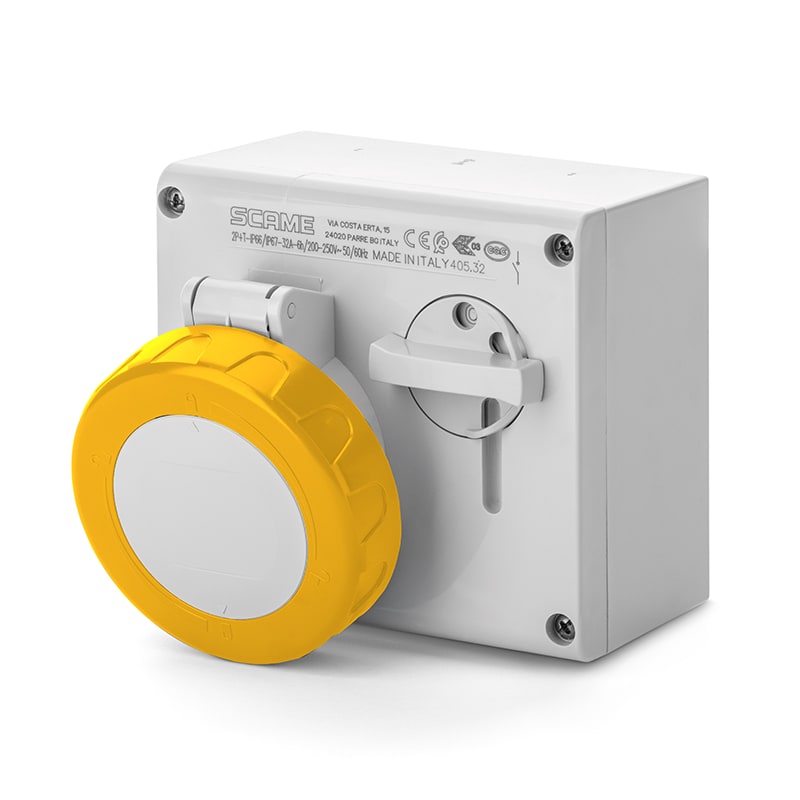 SCAME PARRE SPA - SCA505.1679 PRESA INTERBL. 16A 3P+N+T 4h IP66/IP67