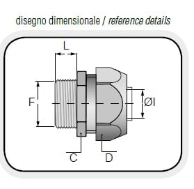 EURO 2000 SPA - URO50549 RACCORDO AM MF FIL. M50X1,5 - 250