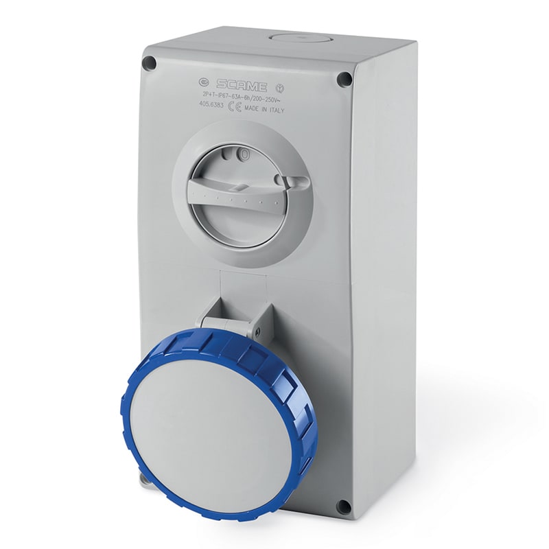 SCAME PARRE SPA - SCA505.6374 PRESA INTERBL. 63A 3P+T 9H IP66/IP67