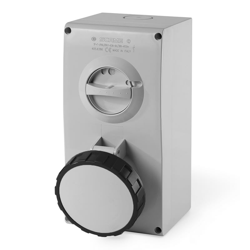 SCAME PARRE SPA - SCA505.63876 PRESA INTERBL. 63A 3P+N+T 7H IP66/IP67