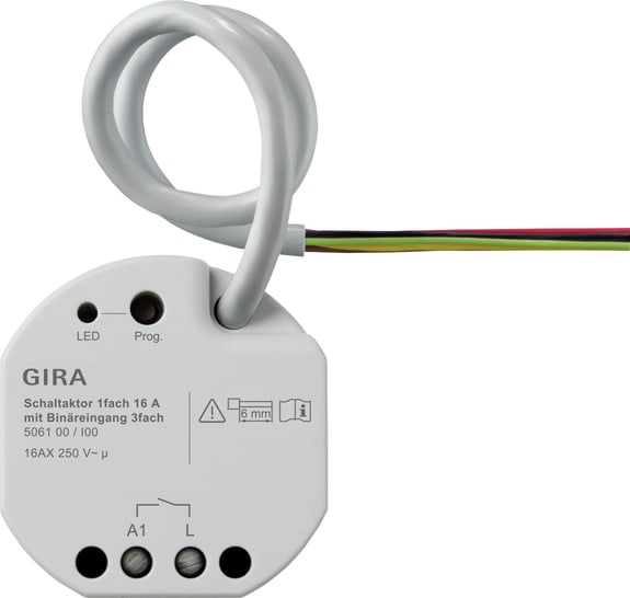 GIRA - GIR506100 ATT.ON/OFF 1-M 16 A IN INGR.BIN. 3-M ONE