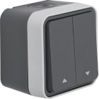 BERKER - BRK50753535 PULS.DOPP + SIMB FRECCE PARETE W1 GRI