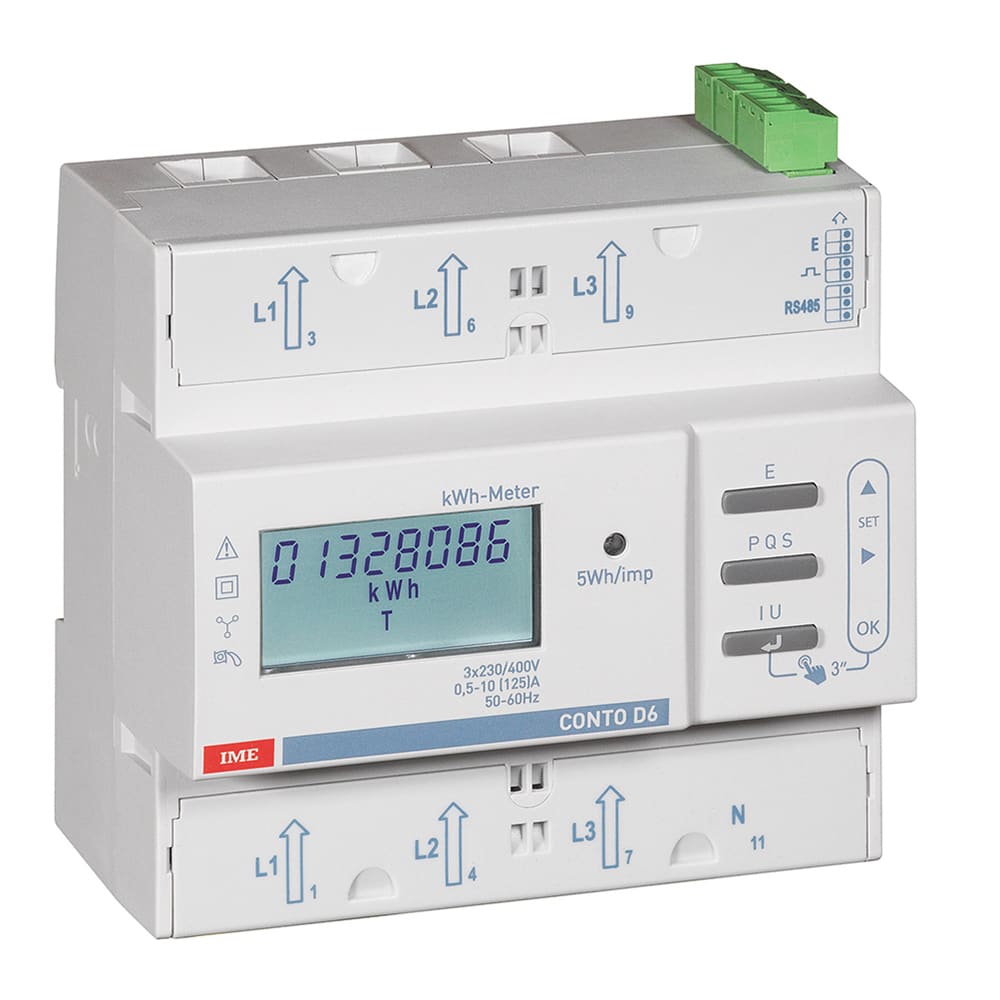 IME - IMSCE6DMID56UTF CONTO D6 MID 125A 400V IMP+RS485
