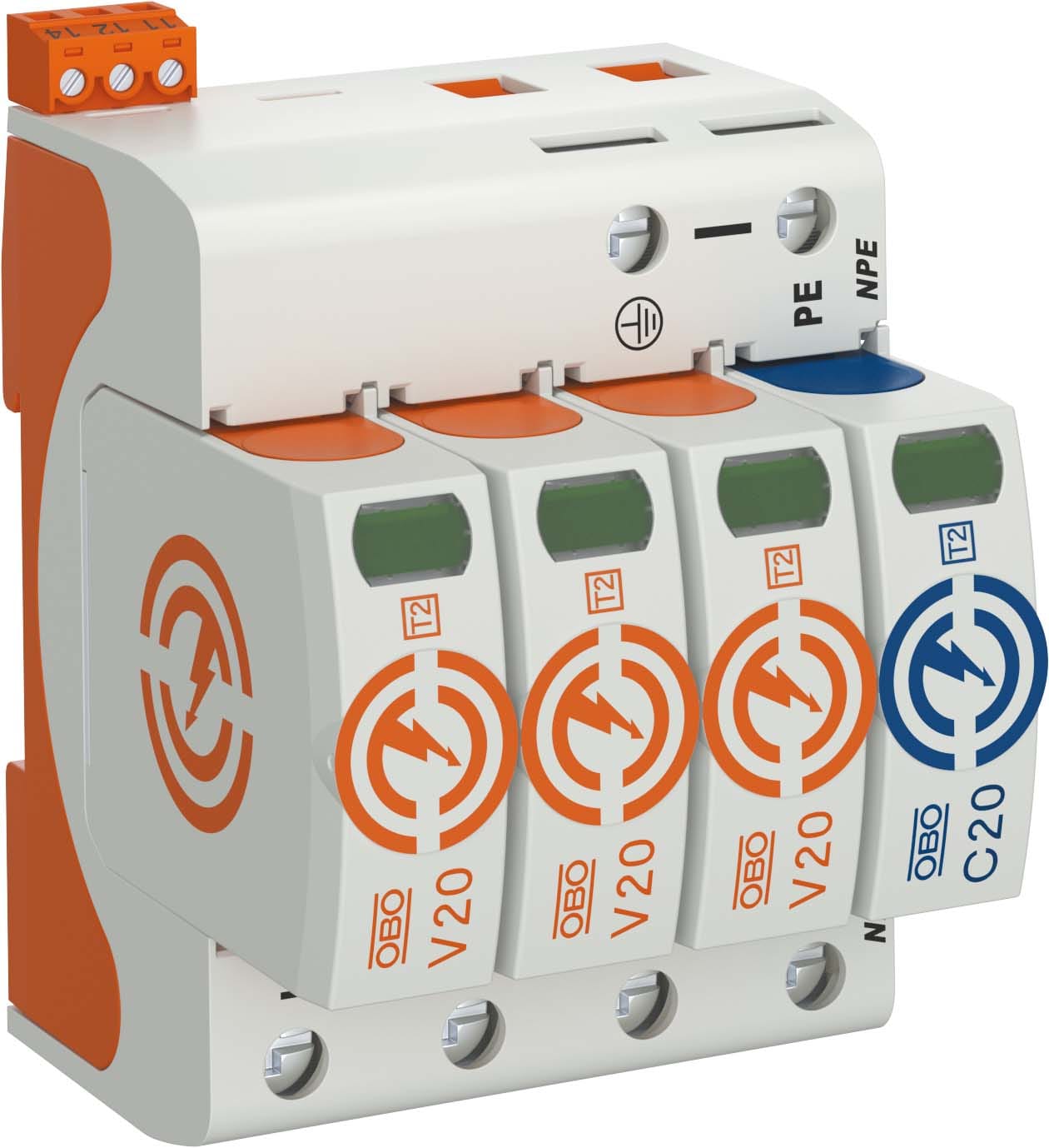 OBO BETTERMANN - OBO5095333 V20 SPD T2 3+1 +FS 280V 20 KA