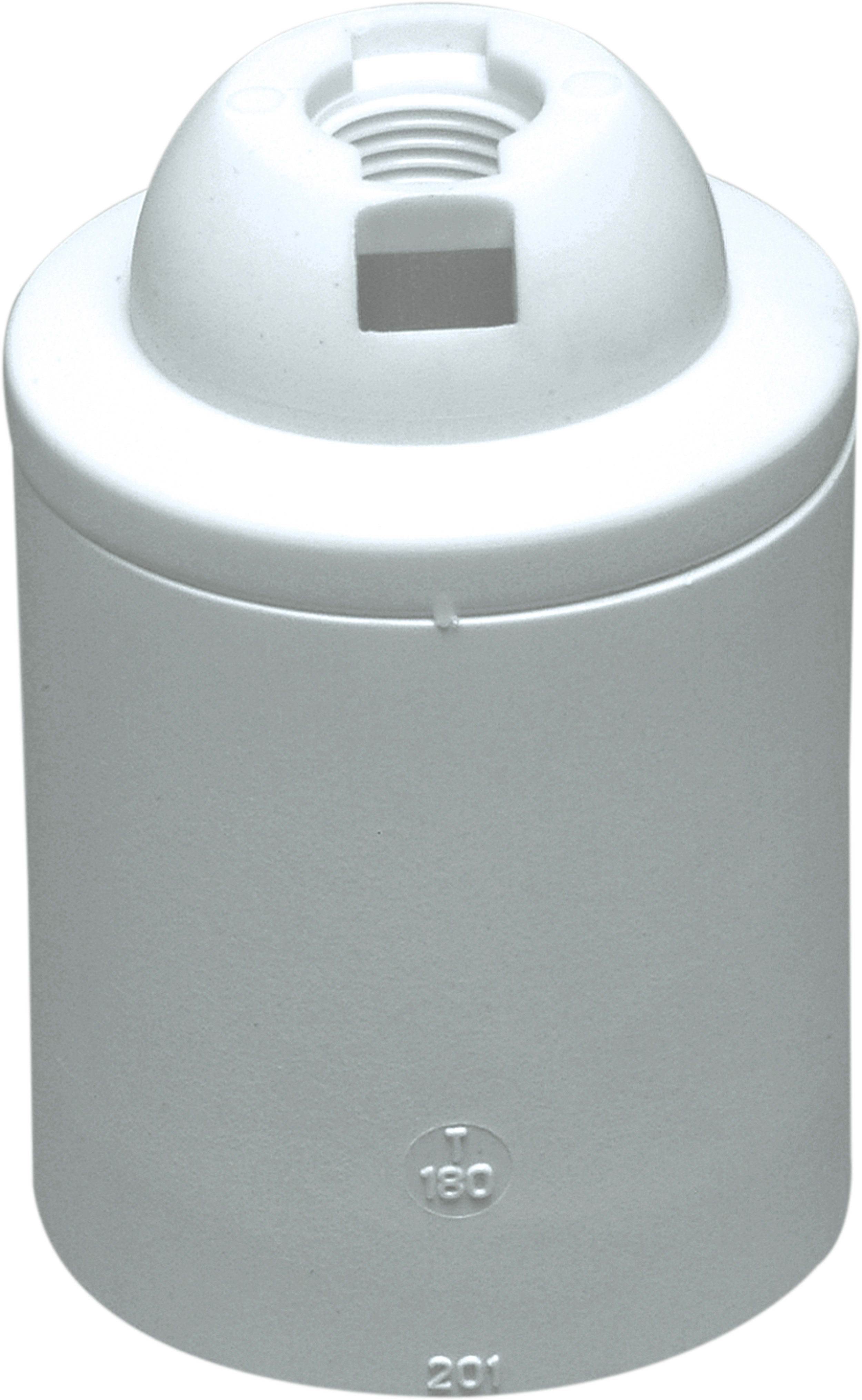 LE PROLUNGHE SAS - PRG510 PORTALAMP. E27 + CAPPUCCIO LISCIO BN