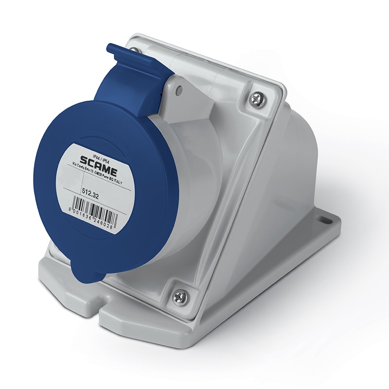 SCAME PARRE SPA - SCA512.3255 PRESA DA PARETE 32A 3P+N+T 9H IP44/IP54