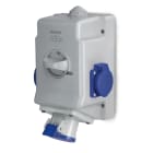SCAME PARRE SPA - SCA513.1653-2AFS PRESA PARETE COMBI 16A 2P+T - ARGENTINA