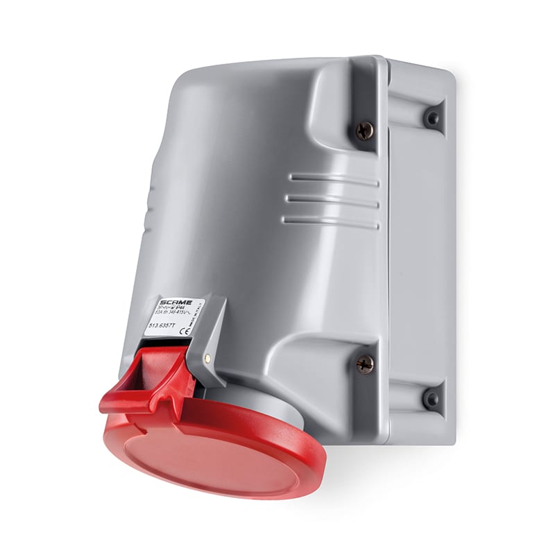 SCAME PARRE SPA - SCA513.6356T PRESA PARETE 3P+T IP44 63A 6H 380-415V