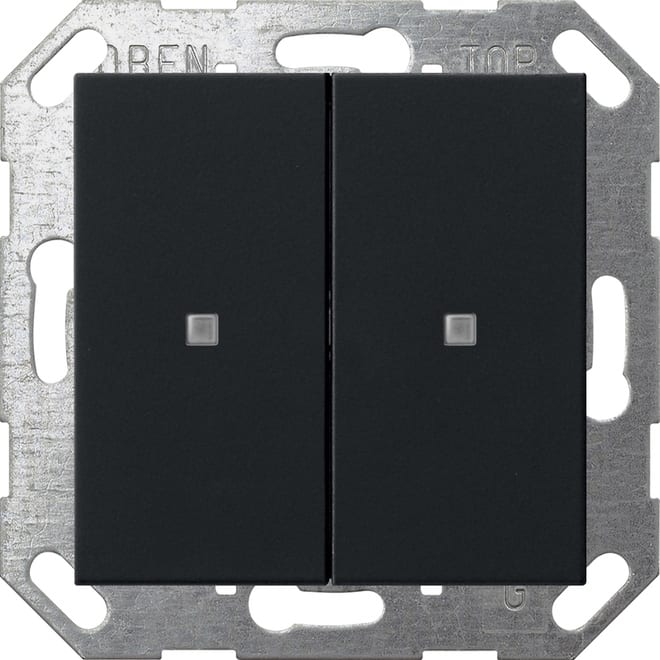 GIRA - GGI5173005 PULS. BIL. 2-M ONEKNX SYSTEM 55 NERO O