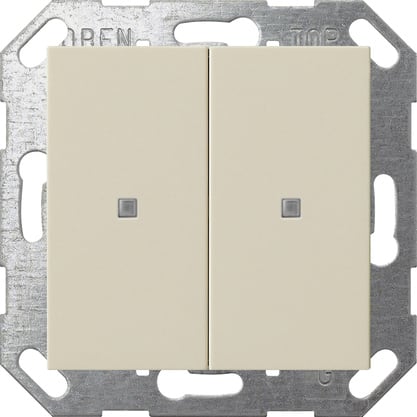 GIRA - GGI517301 PULS. BIL. 2-M ONEKNX SYSTEM 55 BNC CREM