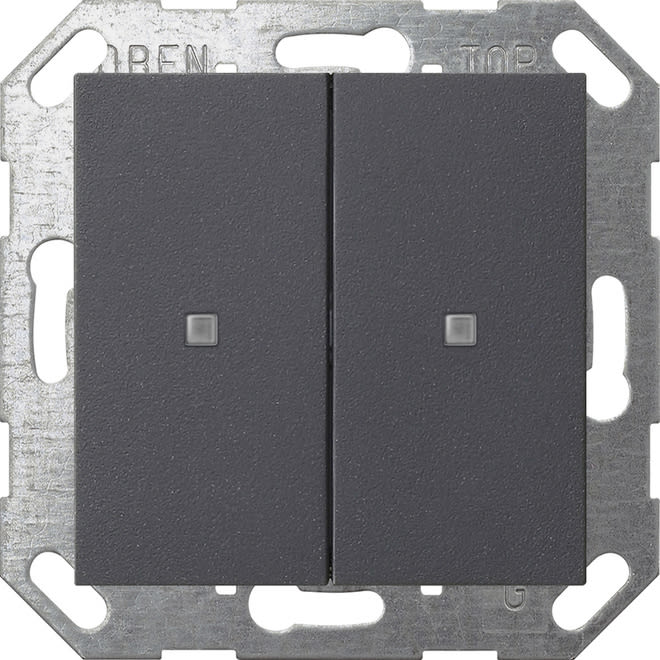 GIRA - GIR517328 PULS. BIL. 2-M ONEKNX SYSTEM 55 ANTRACIT