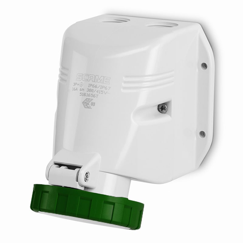 SCAME PARRE SPA - SCA518.16561T PRESA PARETE 3P+T IP66/IP67 16A 10H >50V