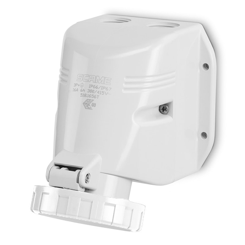 SCAME PARRE SPA - SCA518.16533T PRESA PARETE 2P+T IP66/IP67 16A 12H