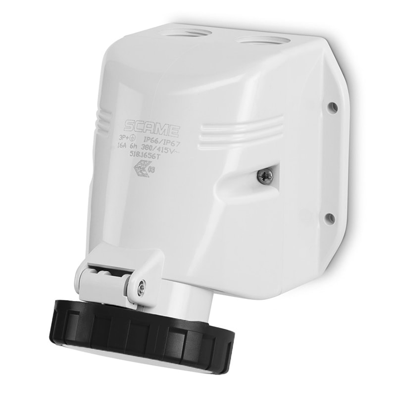 SCAME PARRE SPA - SCA518.16536T PRESA PARETE 2P+T IP66/IP67 16A 7H