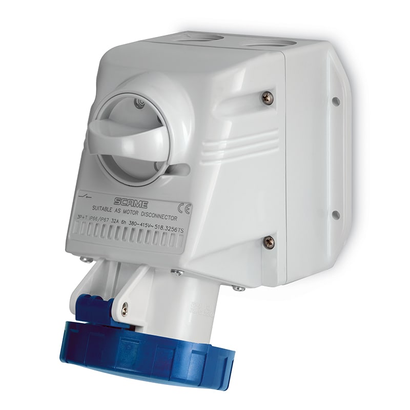 SCAME PARRE SPA - SCA518.3257TS.A PRESA PARETE 3P+N+T IP66/IP67 32A 6H