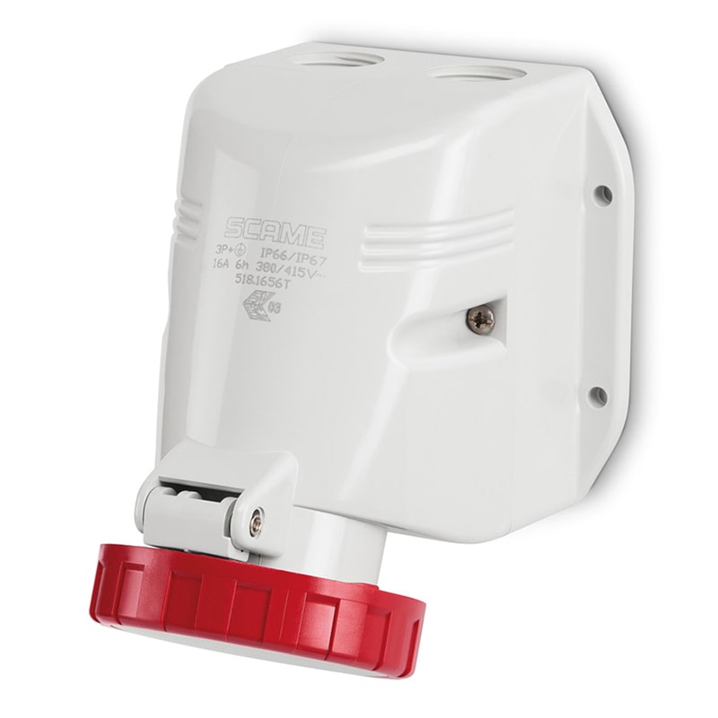 SCAME PARRE SPA - SCA518.3256T PRESA PARETE 3P+T IP66/IP67 32A 6H