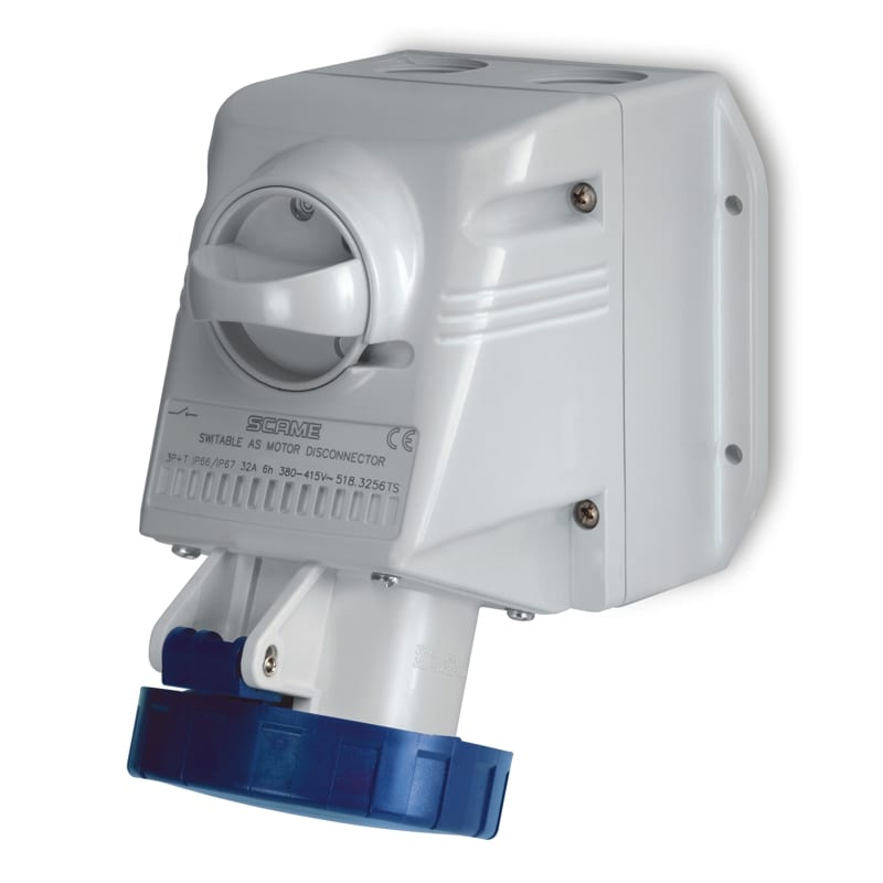SCAME PARRE SPA - SCA518.3253TS PRESA PARETE 2P+T IP66/IP67 32A 6H