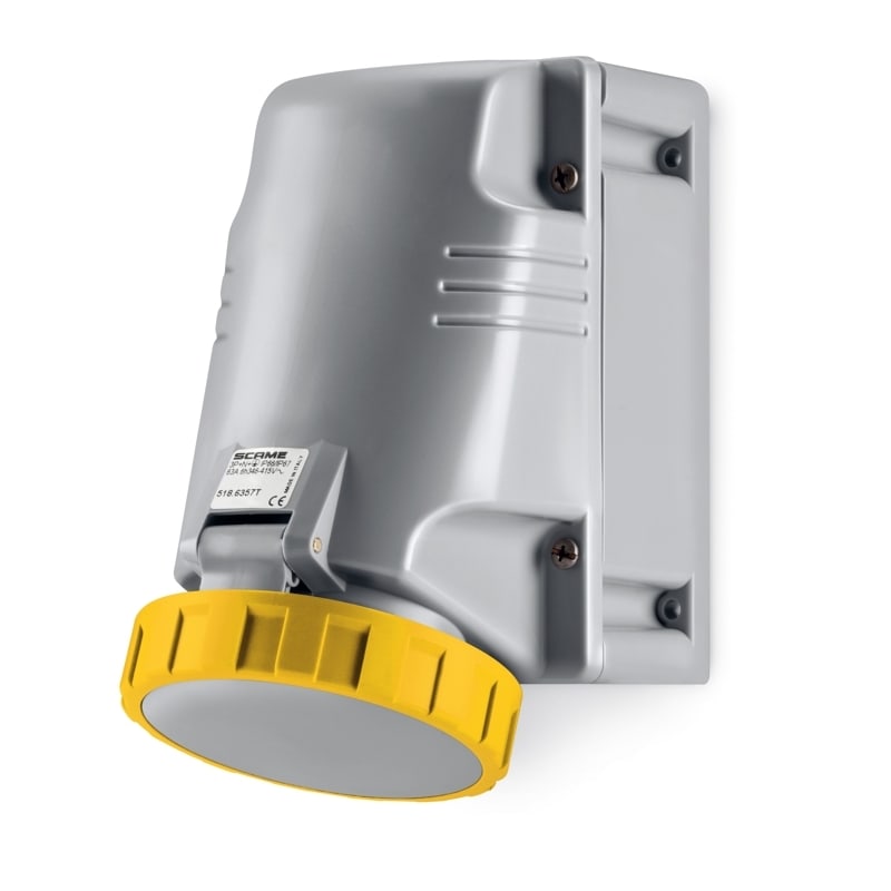 SCAME PARRE SPA - SCA518.6350T PRESA PARETE 2P+T IP66/IP67 63A 4H