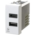 4 BOX SRL - 4BX4B.N.USB.30 USB 3.0 Bticino Livinglight Bianca