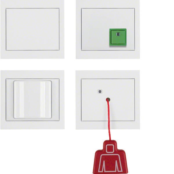 BERKER - BRK52007009 SET CHIAMATA EMERGENZA + CORN.K1 BI.P.