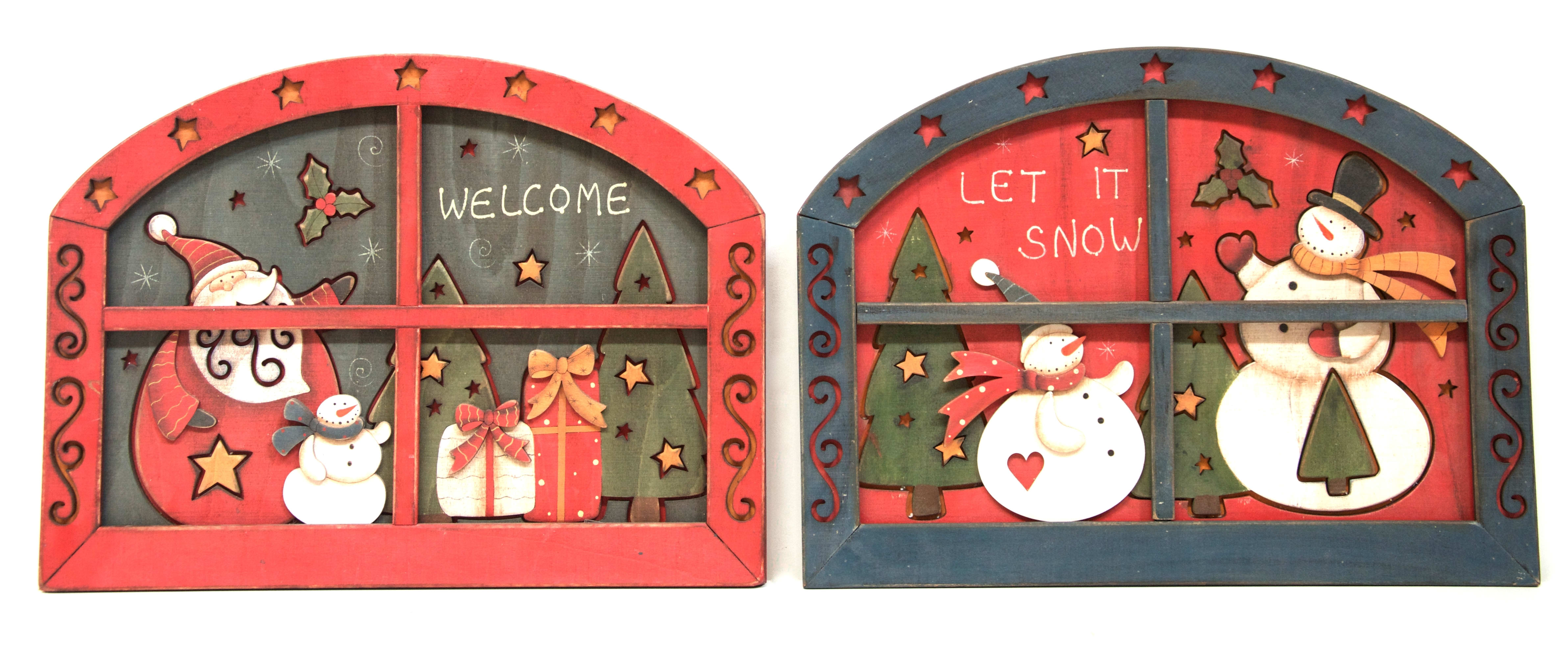 GIOCOPLAST NATALE SP - GCP52211529 CORNICE LEGNO CM 38X1,8X28