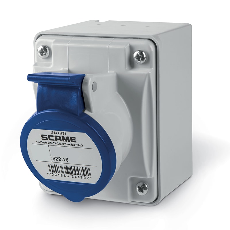 SCAME PARRE SPA - SCA522.1655 PRESA PAR.C/DIR.3P+N 16A 44 9H