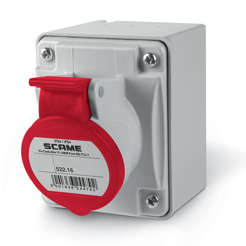 SCAME PARRE SPA - SCA522.1657 PRESA PAR.C/DIR.3P+N 16A 44 6H