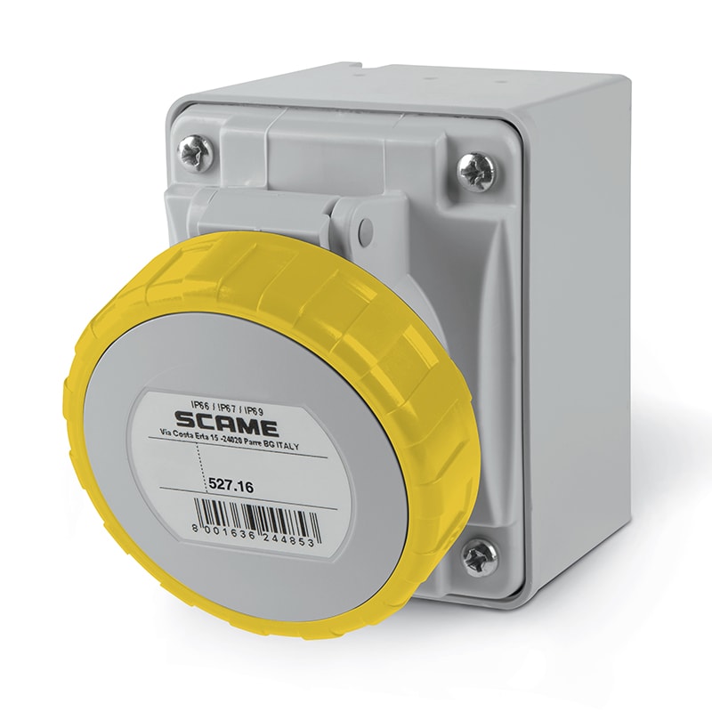 SCAME PARRE SPA - SCA527.1651 PRESA PAR.C/DIR.3P+T 16A 67 4H