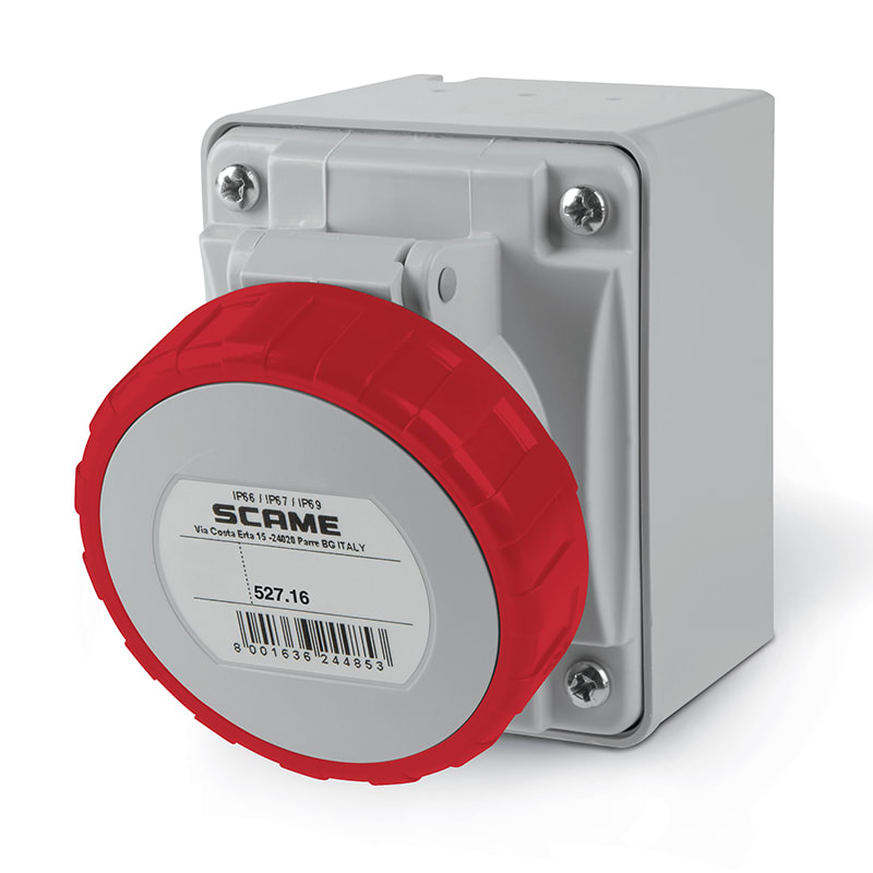 SCAME PARRE SPA - SCA527.1658 PRESA PAR.C/DIR.2P+T 16A 67 9H
