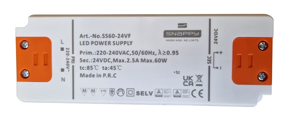 MELCHIONI SPA - MEM530136951 ALIMENTATORE PER LED 50W 24VDC SLIM SS60