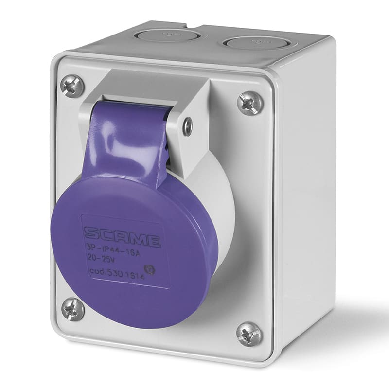 SCAME PARRE SPA - SCA530.1610 PRESA PARETE 2P 16A 24V