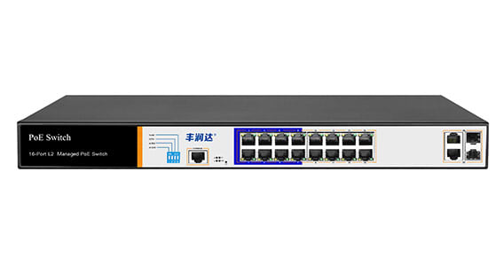 IESS SRL - EAA53048 SWITCH MANAGED 16 PORTE POE 2 FIBRA 300W