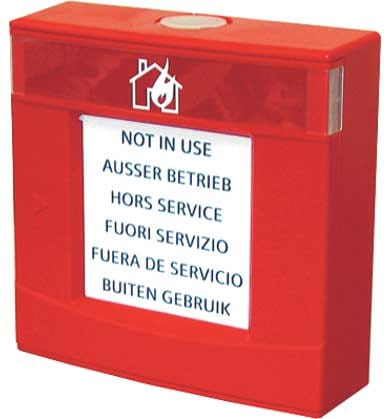 SIEMENS - BUILDING T - BCTBPZ:5222870001 DMA1192-AA CUSTODIA PULSANTE ROSSA